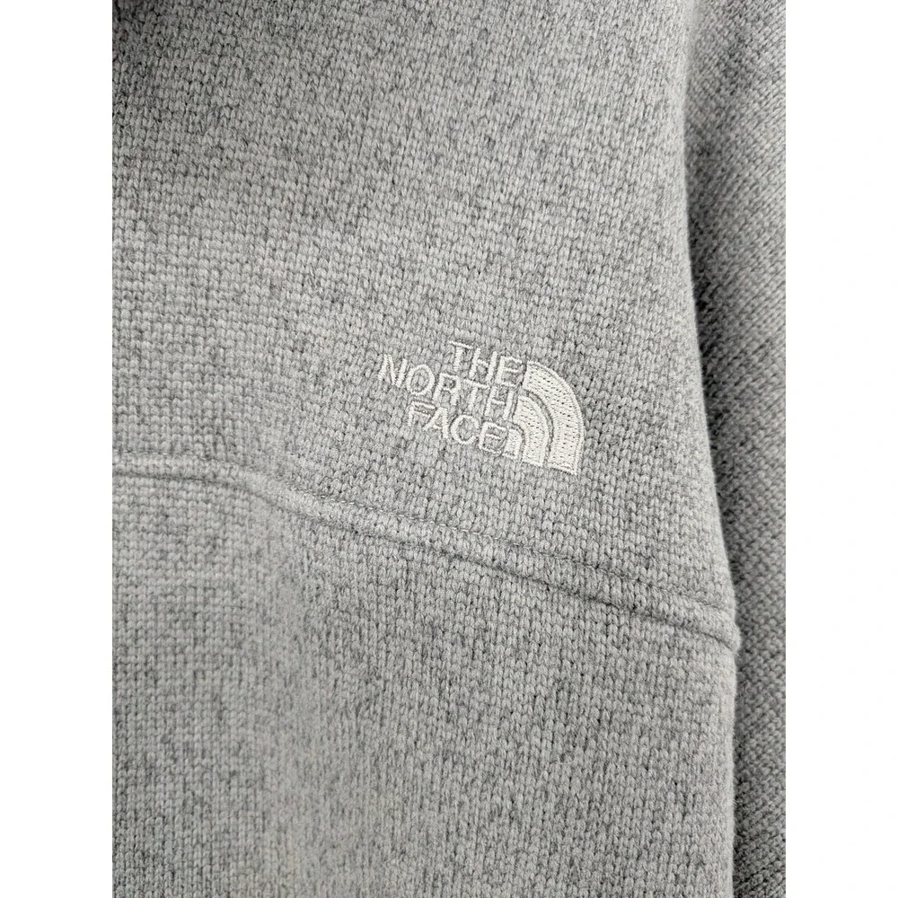 North‎ Face Quarter Zip Pullover Mens XXL Gray Circular Design Fleece Gorpcore